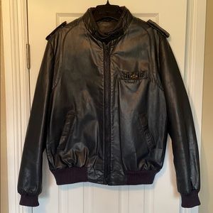 VINTAGE ETIENNE AIGNER leather CAFE RACER JACKET